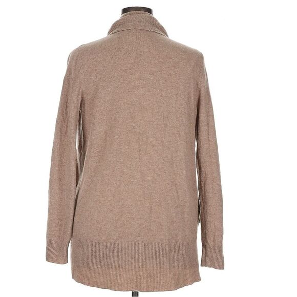 Quince Lightweight Mongolian Cashmere Open Cardigan Sweater XL Oatmeal Color - Picture 5 of 7